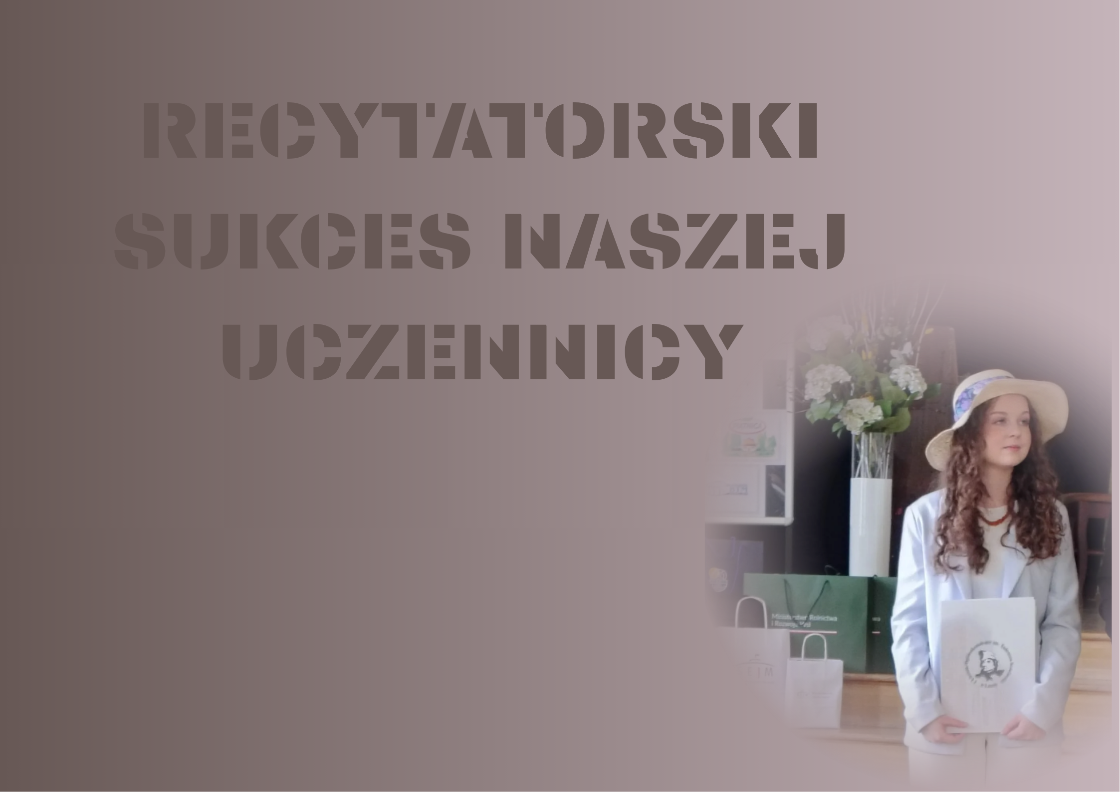 RECYTATORSKI SUKCES NASZEJ UCZENNICY