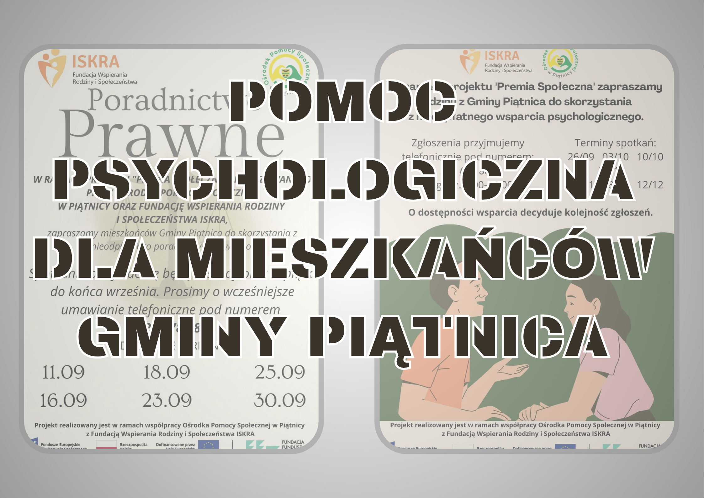 POMOC PSYCHOLOGICZNA DLA MIESZKAŃCÓW GMINY PIĄTNICA